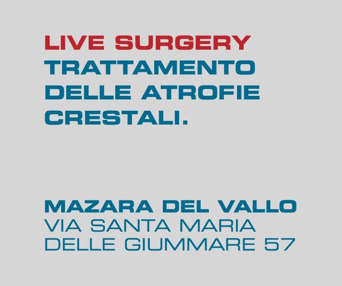 Live Surgery: Trattamento delle Atrofie Crestali